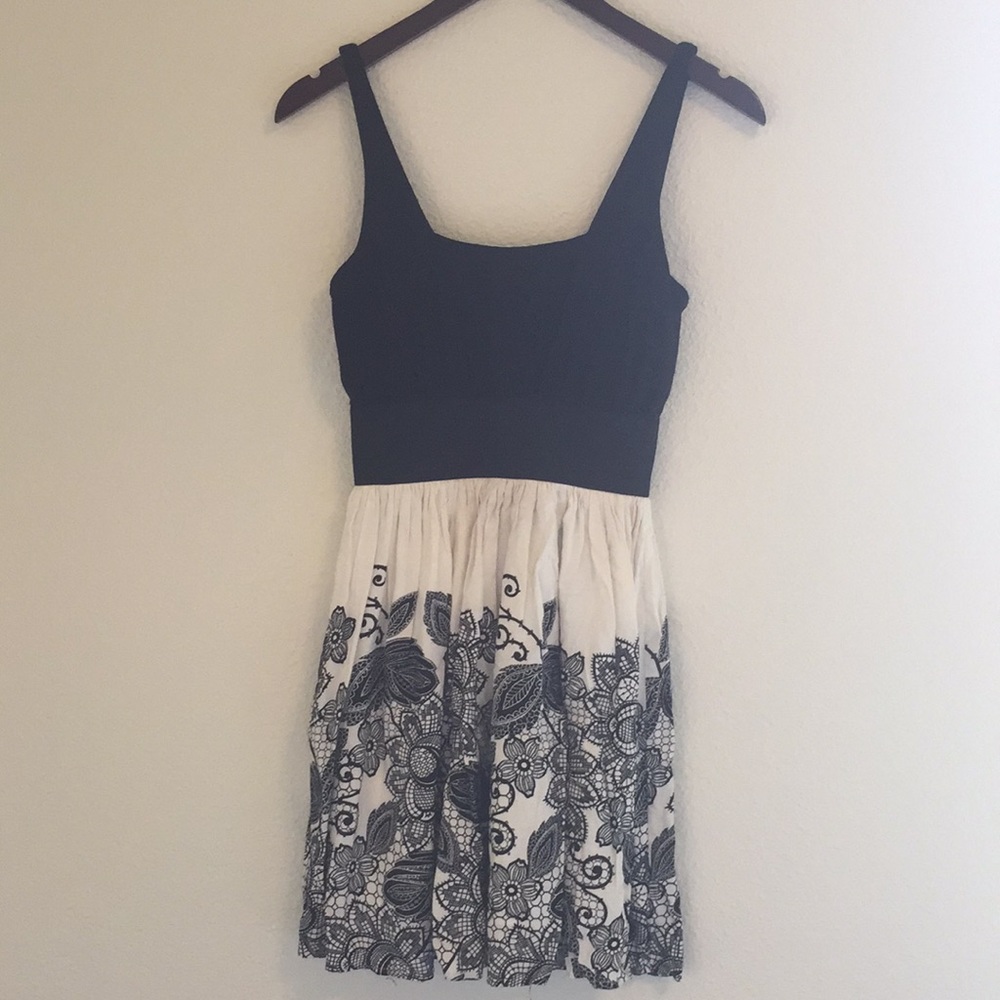 Black and white dress